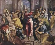 El Greco Christ Driving the Money Changers from the Temple Spain oil painting artist